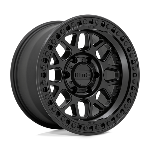 KMC KM549 GRS Satin Black 18x9 Wheel with 8x170 Bolt Pattern and -12 Offset