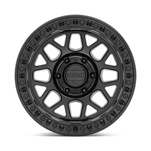 KMC GRS 18x8.5 Satin Black Wheel with 5x139.7 Bolt Pattern and 78.10mm Center Bore