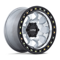 KMC KM550 Riot SBL 18x9 Aluminum Wheel with Satin Black Lip Finish and 6x139.7 Bolt Pattern