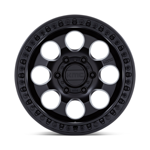 KMC KM550 RIOT SBL 17x8.5 Satin Black Wheel with 5x127 Bolt Pattern and +10 Offset
