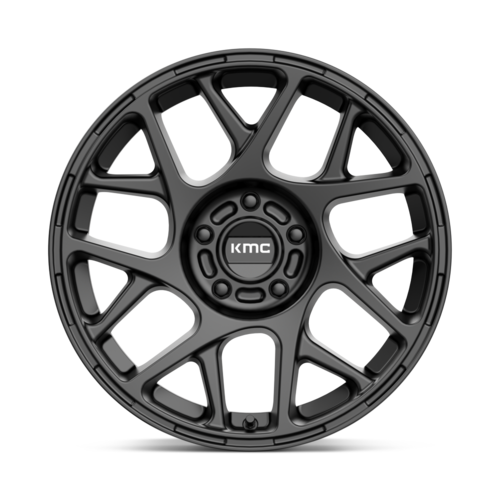KMC KM708 Bully 17x8 Satin Black Wheel with 5x114.3 Bolt Pattern and 38mm Offset