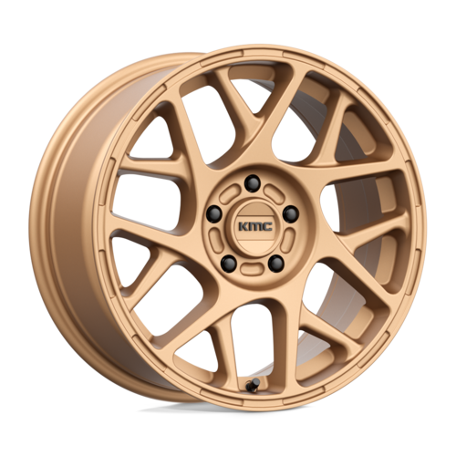 KMC KM708 Bully 17x8 Matte Bronze Wheel with 5x114.3 Bolt Pattern and 38mm Offset