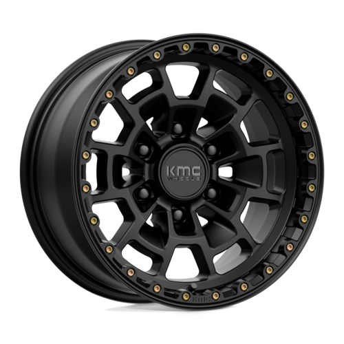 KMC KM718 Summit 16x8 Satin Black Alloy Wheel with 6x139.7 Bolt Pattern