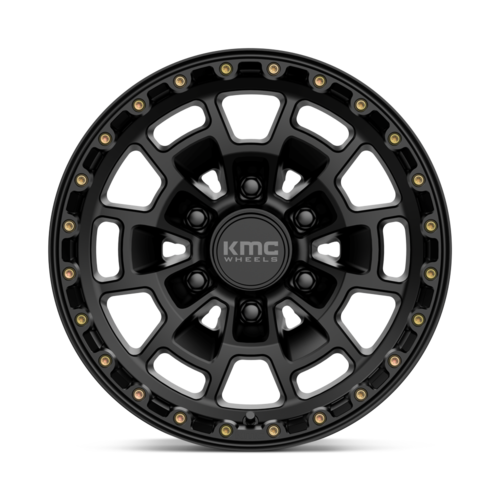 KMC KM718 Summit 16x8 Satin Black Alloy Wheel with 6x139.7 Bolt Pattern