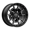 KMC KM718 Summit 17x8.5 Satin Black with Gray Tint Wheel - 5x127 Bolt Pattern, 71.50 Center Bore
