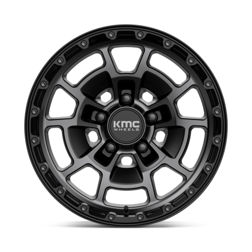KMC KM718 Summit 17x8.5 Satin Black with Gray Tint Wheel - 5x127 Bolt Pattern, 71.50 Center Bore
