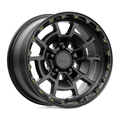 KMC KM718 Summit Satin Black 17x8.5 Inch Wheel for 5x150 Bolt Pattern
