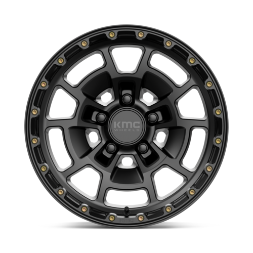 KMC KM718 Summit 17x8.5 Satin Black Wheel with 5x127 Bolt Pattern and 71.50mm Center Bore
