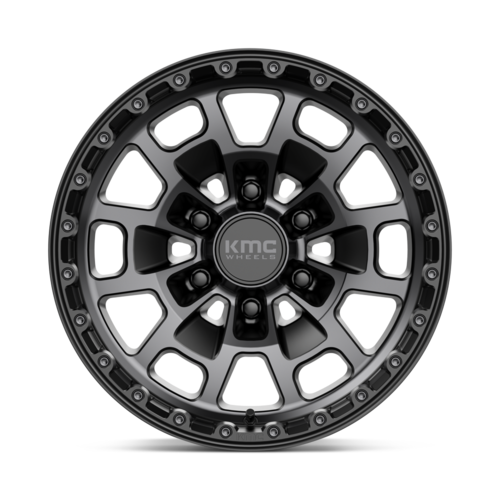 KMC KM718 Summit 17x8.5 Satin Black with Gray Tint Off-Road Wheel