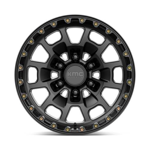KMC KM718 Summit 17x8.5 Satin Black Alloy Wheel with 6x139.7 Bolt Pattern