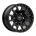 KMC KM718 Summit 17x8.5 Satin Black Off-Road Wheel with 6x135 Bolt Pattern