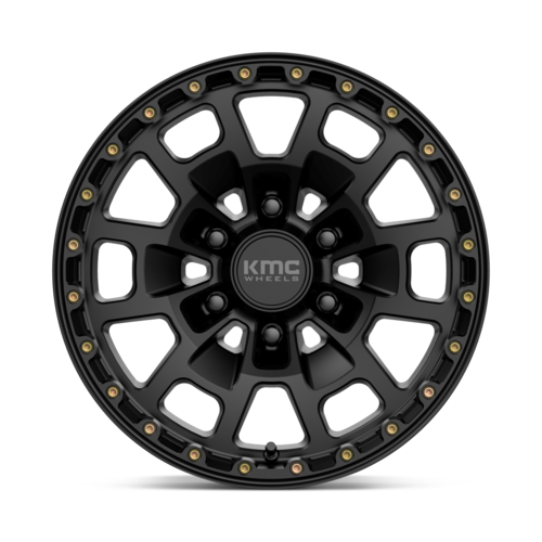 KMC KM718 Summit 17x8.5 Satin Black Off-Road Wheel with 6x135 Bolt Pattern