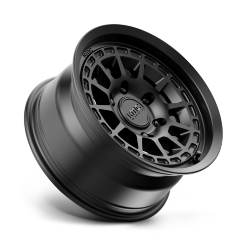 KMC KM719 Canyon Satin Black 16x8 Wheel with 6x139.7 Bolt Pattern and 106.10mm Center Bore