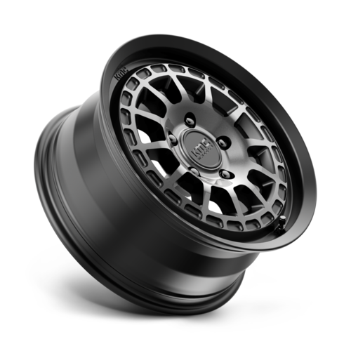 KMC KM719 Canyon 17x8 Satin Black Wheel with Gray Tint, 5x114.3 Bolt Pattern, 35mm Offset
