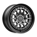 KMC KM719 Canyon Satin Black with Gray Tint 17x8 Wheel with 6x139.7 Bolt Pattern and 35mm Offset
