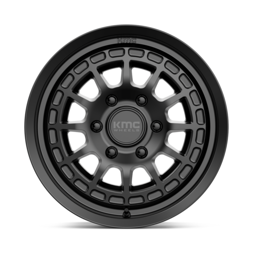 KMC KM719 Canyon Satin Black 17x8 Inch Wheel with 6x139.7 Bolt Pattern and 35mm Offset