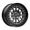 KMC KM719 Canyon 17x8.5 Satin Black with Gray Tint Wheel for 5x127 Bolt Pattern