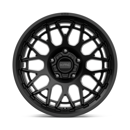 KMC KM722 TECHNIC 18x9 Satin Black Wheel with 6x139.7 Bolt Pattern and +18 Offset
