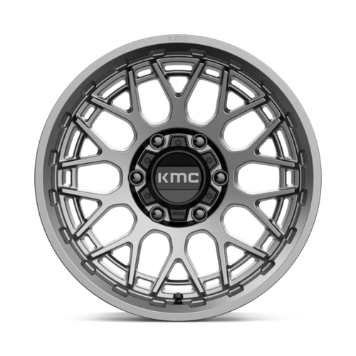 KMC KM722 Technic 17x8.5 Inch Anthracite Alloy Wheel with 6x139.7 Bolt Pattern and 18mm Offset