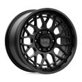 KMC KM722 Technic 17x8.5 Satin Black Wheel with 6x139.7 Bolt Pattern and 18mm Offset