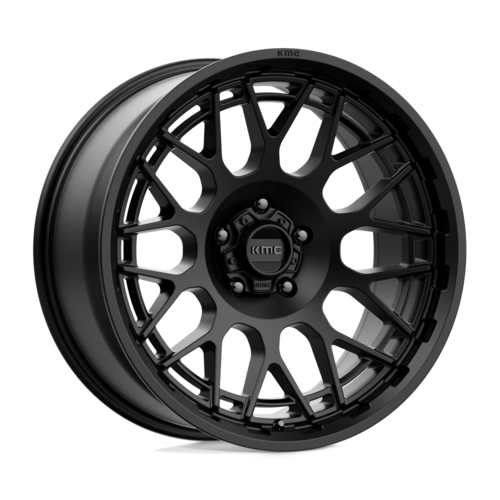 KMC KM722 Technic 20x9 Satin Black Wheel with 5x127 Bolt Pattern and 71.50mm Center Bore