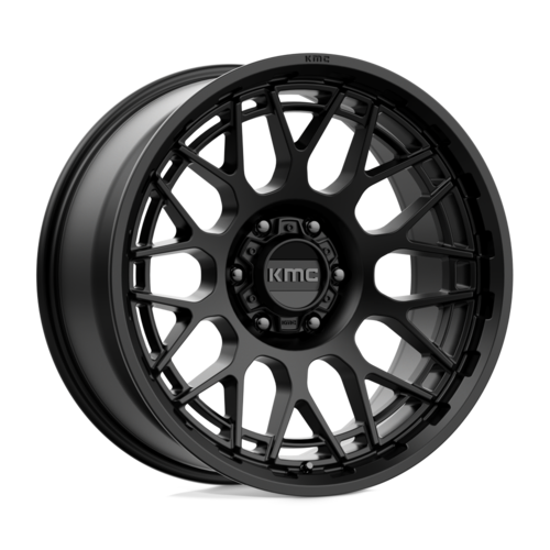KMC KM722 Technic Satin Black 20x9 Inch Wheel with 6x139.7 Bolt Pattern