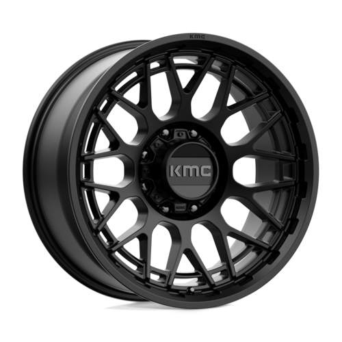 KMC KM722 Technic 20x9 Satin Black Wheel with 8x170 Bolt Pattern and 125.10 Center Bore
