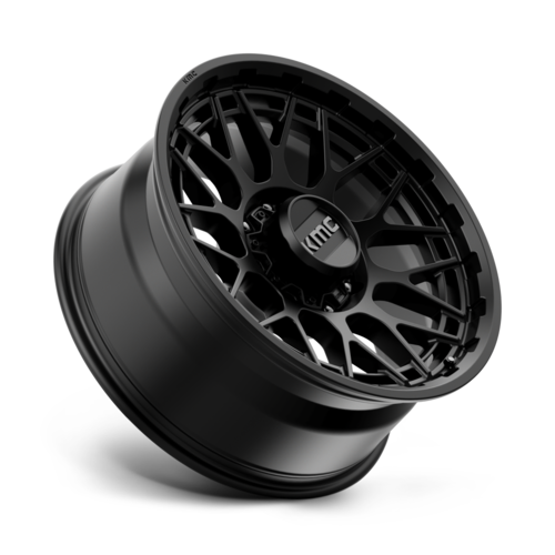 KMC KM722 Technic Satin Black 20x9 Inch Wheel with 8x165.1 Bolt Pattern and 125.10mm Center Bore