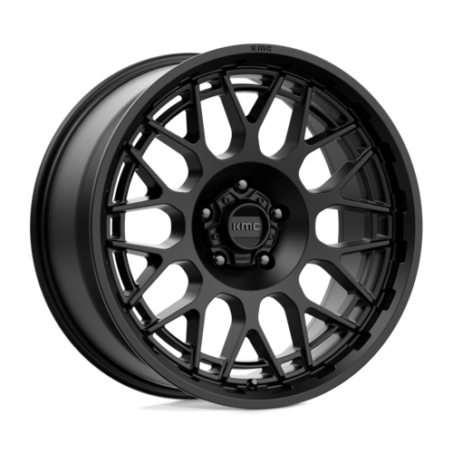 KMC KM722 Technic 20x9 Satin Black Wheel with 5x150 Bolt Pattern and 110.10mm Center Bore