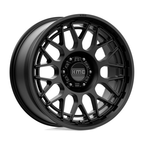 KMC KM722 Technic 20x9 Satin Black Wheel with 6x114.3 Bolt Pattern and 66.06 Center Bore