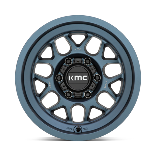 KMC KM725 TERRA 16x8 Inch Alloy Wheel with Metallic Blue Finish and 6x139.7 Bolt Pattern