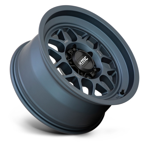 KMC KM725 TERRA 17x8.5 Inch Metallic Blue Wheel with 5x127 Bolt Pattern and 71.50mm Center Bore