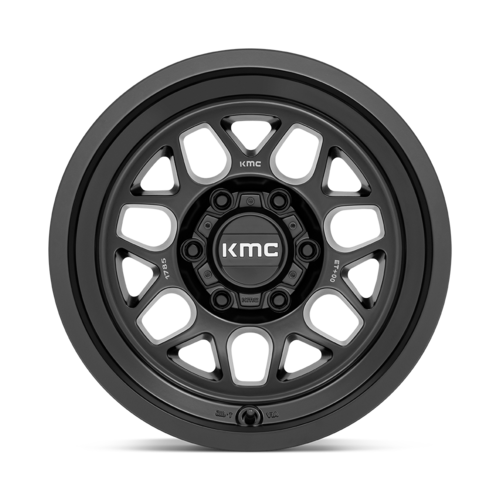 KMC KM725 TERRA 17x8.5 Satin Black Off-Road Wheel with 5x127 Bolt Pattern and 71.50mm Center Bore