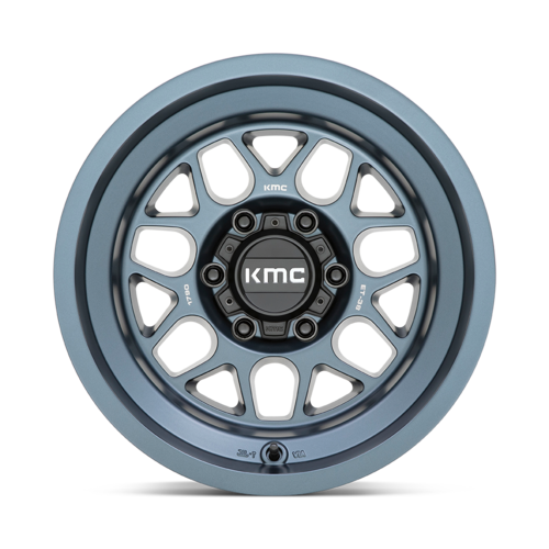 KMC KM725 TERRA 17x9 Metallic Blue Off-Road Wheel with 6x139.7 Bolt Pattern and -38 Offset
