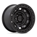 KMC KM236 Tank Beadlock 17x9 Satin Black Wheel with -38 Offset and 8x170 Bolt Pattern