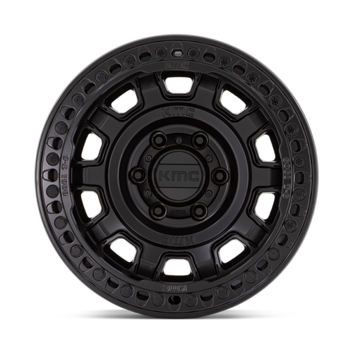 KMC KM236 TANK Beadlock 17x9 Satin Black Wheel with -38 Offset and 6x139.7 Bolt Pattern