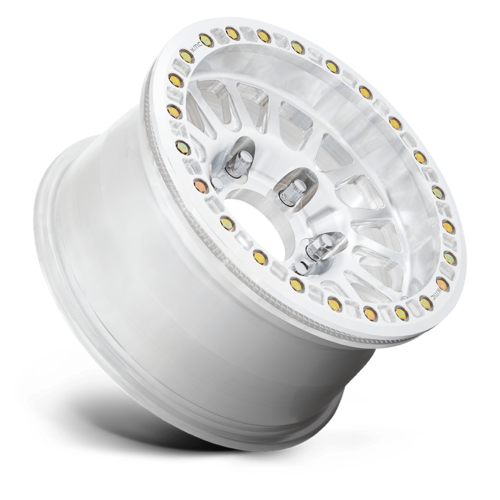 KMC Impact Forged Beadlock 18x9 Wheel with Raw Machined Finish and 6x165.1 Bolt Pattern