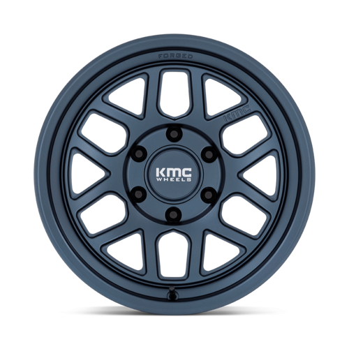 KMC KM446 MESA Forged Monoblock 17x8.5 Inch Alloy Wheel in Metallic Blue
