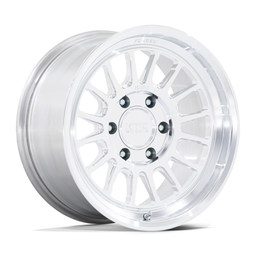 KMC Impact Forged Monoblock 18x9 Wheel with Raw Machined Finish and 6x135 Bolt Pattern