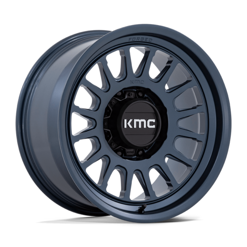 KMC Impact Forged Monoblock 18x9 Metallic Blue Wheel with 8x170 Bolt Pattern and +18 Offset