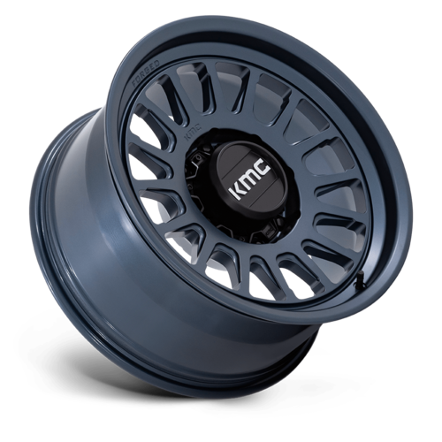 KMC Impact Forged Monoblock 18x9 Metallic Blue Wheel with 8x170 Bolt Pattern and -12 Offset