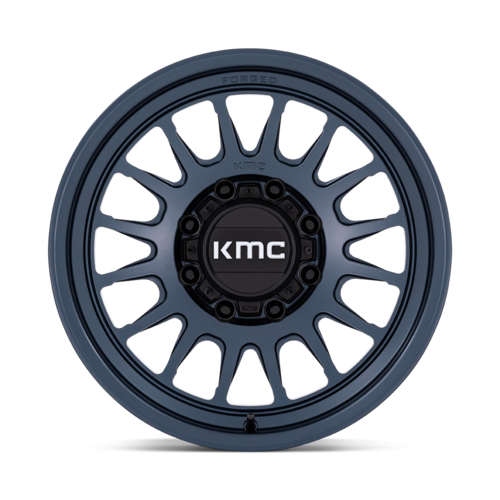 KMC Impact Forged Monoblock 18x9 Metallic Blue Wheel with 8x180 Bolt Pattern and +18 Offset