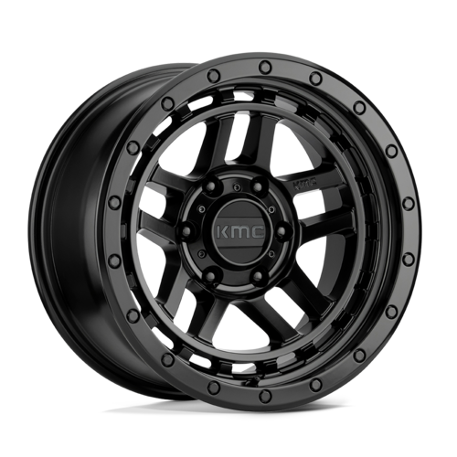 KMC KM540 Recon 17x8.5 Satin Black Off-Road Wheel with 5x127 Bolt Pattern and 71.50mm Center Bore