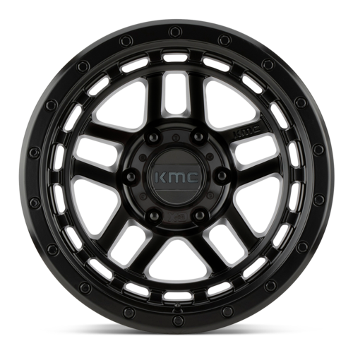 KMC KM540 Recon 17x9 Satin Black Off-Road Wheel with -12mm Offset and 5x127 Bolt Pattern
