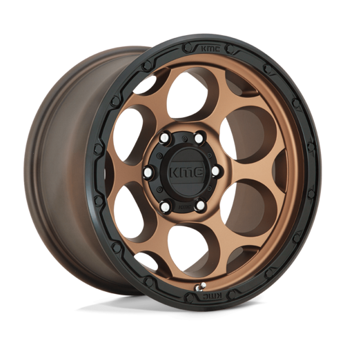 KMC KM541 Dirty Harry 17x8.5 Inch Matte Bronze with Black Lip Wheel for 5x127 Bolt Pattern