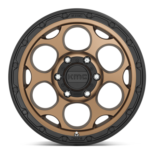 KMC KM541 Dirty Harry 17x8.5 Matte Bronze with Black Lip Wheel with 5x127 Bolt Pattern and 71.50mm Center Bore
