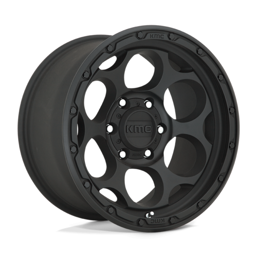 KMC KM541 Dirty Harry 17x8.5 Inch Textured Black Wheel with 5x127 Bolt Pattern