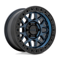 KMC KM549 GRS 17x9 Midnight Blue with Gloss Black Lip Wheel – 6x139.7 Bolt Pattern, +18 Offset