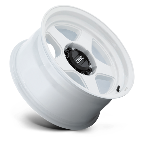 KMC KM728 LOBO 17x8.5 Inch Gloss White Alloy Wheel with -10 Offset and 6x139.7 Bolt Pattern