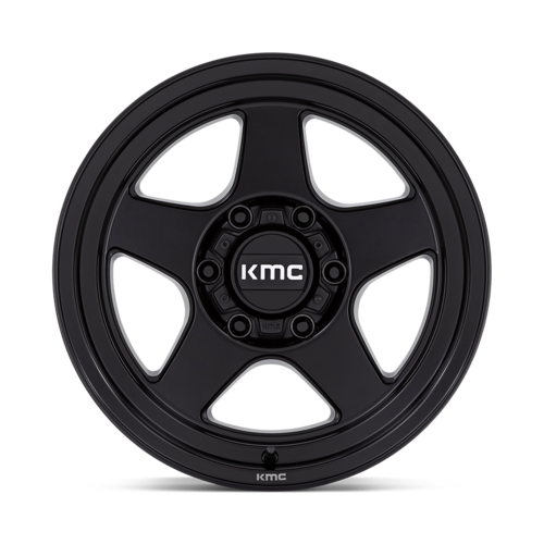 KMC KM728 LOBO 17x8.5 Matte Black Wheel with 6x139.7 Bolt Pattern and -10 Offset